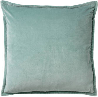 Dutch Decor Caith - Kussenhoes Velvet Jadeite 50x50 Cm - Groen - Groen