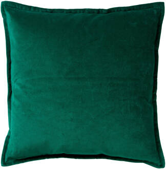 Dutch Decor CAITH - Sierkussen katoen velvet 50x50 cm - Galapagos Gr Groen