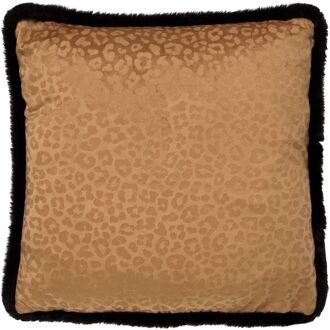 Dutch Decor CHEETA - Kussenhoes met dierenprint 45x45 cm Tobacco Brown - bruin