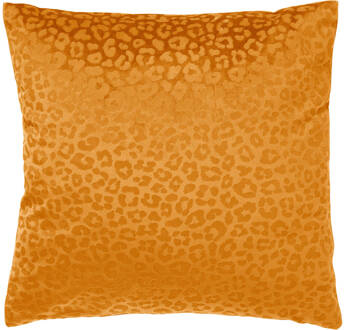 Dutch Decor Chessy - Sierkussen Met Dierenprint 45x45 Cm Golden Glow - Geel