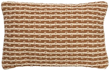 Dutch Decor DANA - Kussenhoes van katoen Tobacco Brown 40x60 cm - bruin