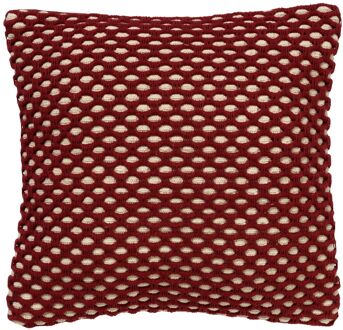 Dutch Decor DENLEY - Sierkussen van katoen Merlot 45x45 cm - rood