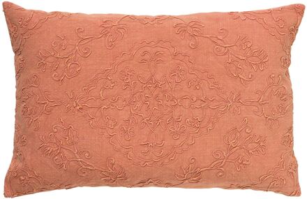 Dutch Decor EVY - Kussenhoes van katoen Muted Clay 40x60 cm - roze