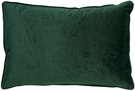 Dutch Decor FINN - Kussenhoes 40x60 cm - velvet - effen kleur - Mountain View - donkergroen