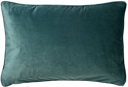 Dutch Decor FINN - Kussenhoes 40x60 cm - velvet - effen kleur - Sagebrush Green - groen