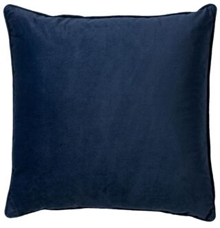 Dutch Decor FINN - Kussenhoes 45x45 cm - velvet - effen kleur - Insignia Blue - donkerblauw