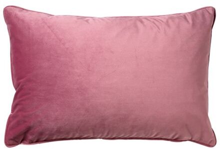 Dutch Decor FINN - Sierkussen 40x60 cm - velvet - effen kleur - Heather Rose - roze Rood