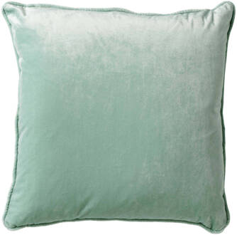 Dutch Decor Finn - Sierkussen Velvet Jadeite 45x45 Cm - Groen