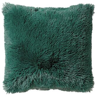 Dutch Decor FLUFFY - Kussenhoes 60x60 cm - superzacht - XL kussen - Galapagos Green - groen