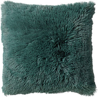 Dutch Decor Fluffy - Sierkussen Unikleur Sagebrush Green 60x60 Cm - Groen