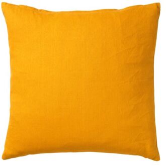 Dutch Decor JAMES - Kussenhoes 45x45 cm - duurzaam katoen - effen kleur - Golden Glow - geel