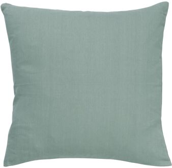 Dutch Decor JAMES - Kussenhoes 45x45 cm - duurzaam katoen - effen kleur - Jadeite - lichtgroen