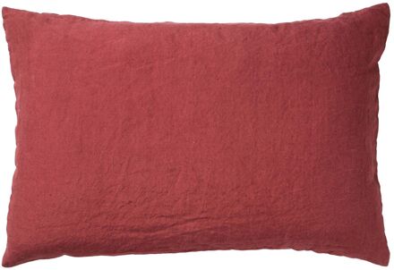 Dutch Decor LINN - Kussenhoes 40x60 cm - 100% linnen - Merlot - rood