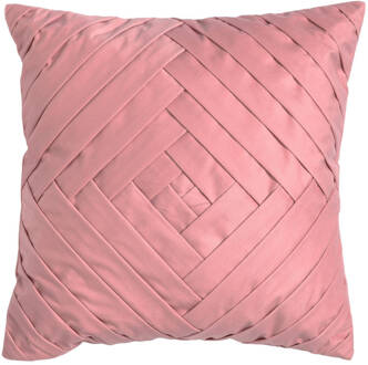 Dutch Decor Philly - Sierkussen Velvet 45x45 Cm Dusty Rose - Roze