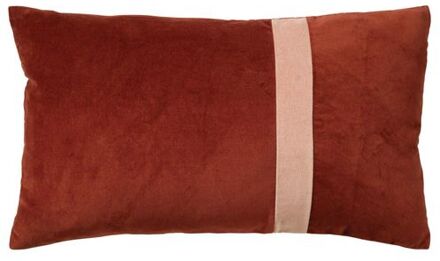 Dutch Decor PIPPA - Kussenhoes velvet 30x50 cm - Muted Clay - roze Rood