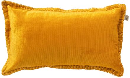 Dutch Decor REBEL - Kussenhoes velvet 30x50 cm Golden Glow - geel