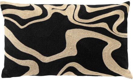 Dutch Decor ROX - Sierkussen 30x50 cm - Raven - zwart