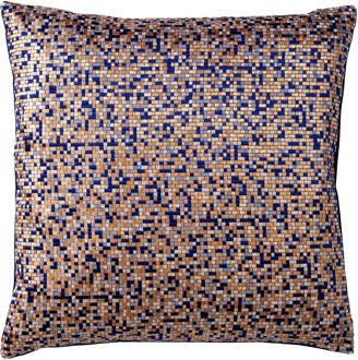 Dutch Decor Royal - Sierkussen Met Patroon 45x45 Cm Insignia Blue - Blauw