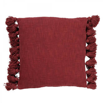 Dutch Decor Ruby - Kussenhoes Van Katoen Merlot 45x45 Cm - Rood - Rood