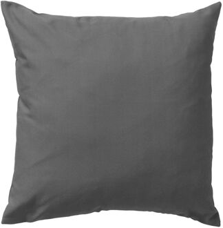 Dutch Decor SANTORINI - Buitenkussen 45x45 cm - outdoor - waterafstotend en uv-bestendig - Charcoal Gray - antraciet Grijs