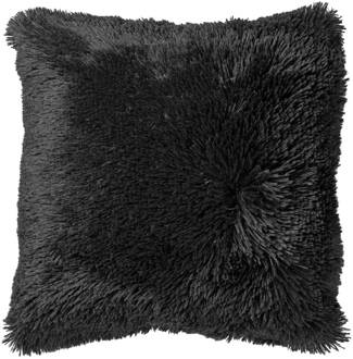 Dutch Decor Sierkussen Fluffy 60x60 Cm Raven Zwart