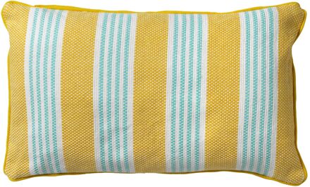 Dutch Decor STRIPES - Kussenhoes katoen 30x50 cm - Lemon - geel - streepjes