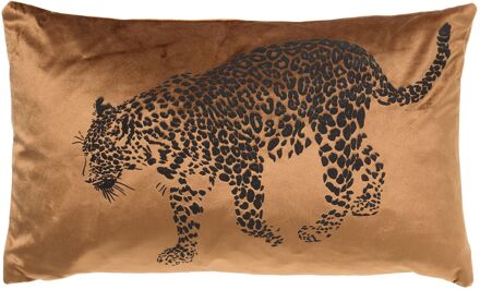 Dutch Decor SULA - Kussenhoes met dierenprint 30x50 cm Tobacco Brown - bruin