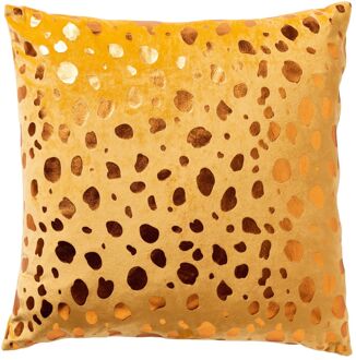 Dutch Decor TINO - Kussenhoes velvet 45x45 cm Golden Glow - geel