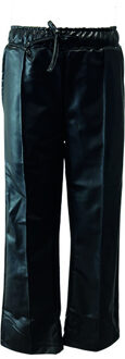 Dutch Dream Denim Meisjes broek nep leer met rechte pijpen - Sina - Zwart - Maat 146
