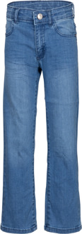 Dutch Dream Denim Meisjes jeans broek Hili - Wide leg - Midden blauw - Maat 110