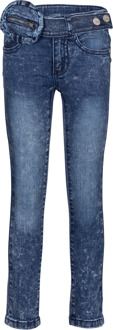 Dutch Dream Denim Meisjes skinny jeans broek Ngombe - Blauw - Maat 152