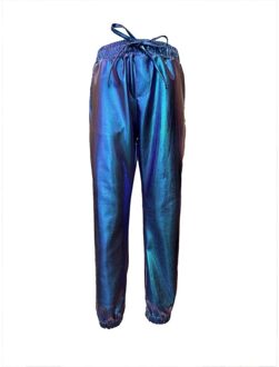 Dutch Dream Denim zomer broek meisjes metallic - blauw - Kisiwa - Maat 128