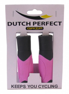 Dutch perfect handvat 215 Comfort 120 mm rubber roze per set