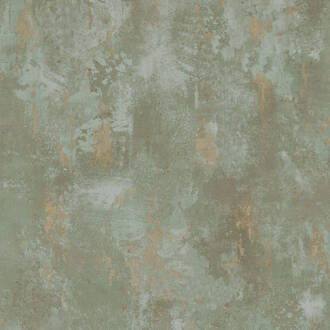 Dutch Wallcoverings TP1010 - Behang beton groen