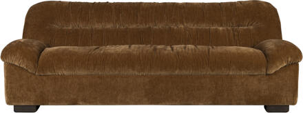 Dutchbone 3-zits Bank 'Douglas' Velvet, kleur Cognac