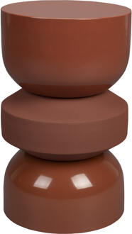 Dutchbone Bijzettafel/Kruk 'Apollo' kleur Terra