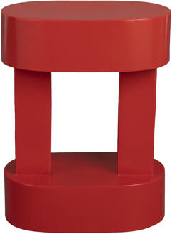 Dutchbone Bijzettafel 'Magenta' 36 x 20cm, kleur Rood
