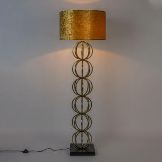 Dutchbone Dalia Vloerlamp Goud, Groen