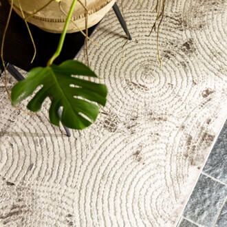 Dutchbone Dots Vloerkleed 170 x 240 cm - Bruin