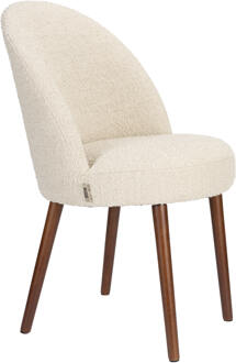 Dutchbone Eetkamerstoel 'Barbara' Bouclé, kleur Beige