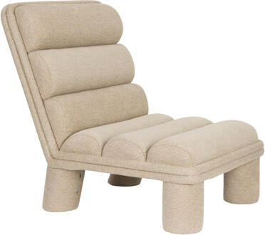 Dutchbone Fauteuil 'Fern' Bouclé, kleur Beige