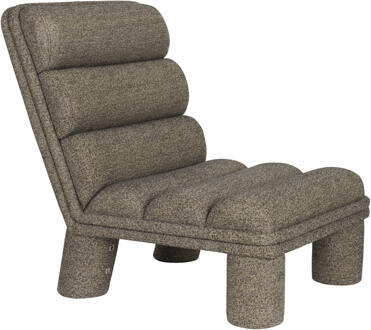 Dutchbone Fauteuil 'Fern' Bouclé, kleur Grijs