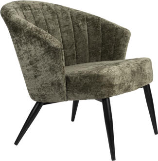 Dutchbone Fauteuil 'Georgia' Chenille, kleur Groen