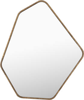 Dutchbone Organische Spiegel 'Bryn' Rubberhout, 50 x 42cm - 42 cm