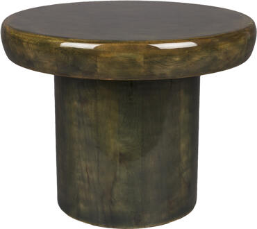 Dutchbone Ronde Bijzettafel 'Mush' Mangohout, 45cm - 45 cm