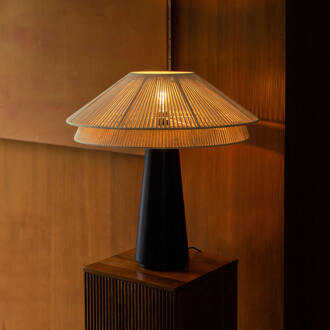 Dutchbone Tafellamp 'Elon' Katoen, 62cm