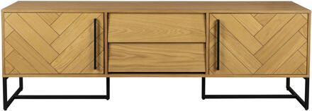 Dutchbone TV-meubel 'Class' Eikenhout, 180cm, kleur Naturel - 180 cm
