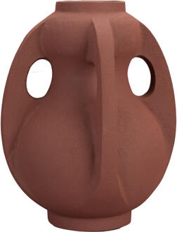 Dutchbone Vaas 'Thiago' 30cm hoog, kleur Terra - 30 cm