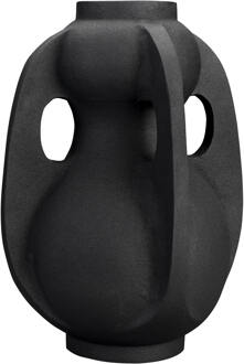 Dutchbone Vaas 'Thiago' 38cm hoog, kleur Zwart - 38 cm
