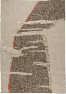 Dutchbone Vloerkleed 'Briton' Wol en jute, 200 x 300cm, kleur Beige - 200 x 300 cm